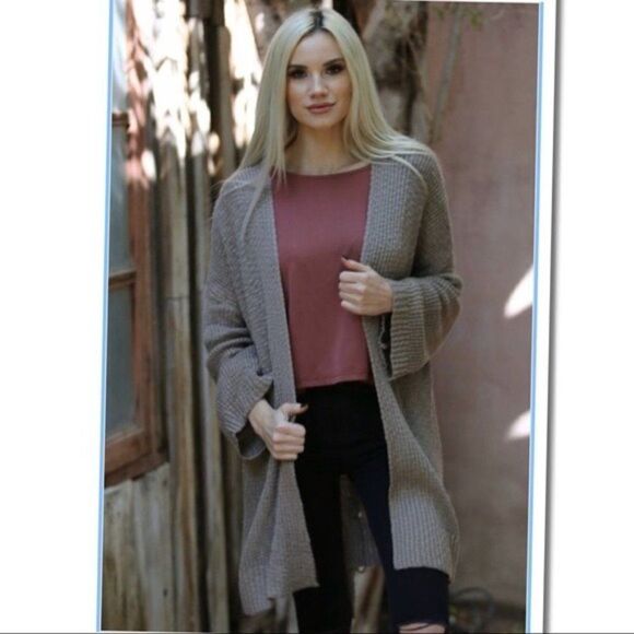 𝅺taupe Cardigan sweater - Picture 13 of 15